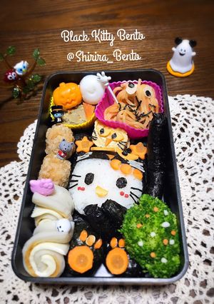 Foto resep Black kitty Bento