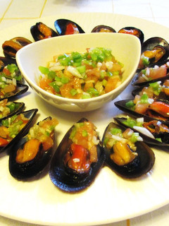 Una foto de Mejillones con vinagreta