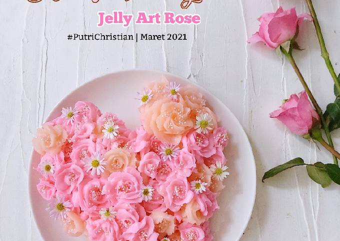 Cheese Puding Jelly Art Rose