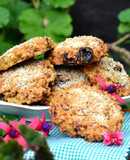 Galletas de avena con remolacha, zanahoria y pasas de uva🍪