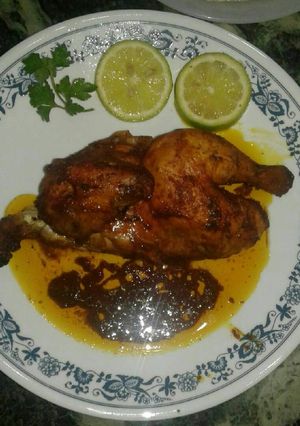 صورة لوصفة الدجاج المحمر بالشطة