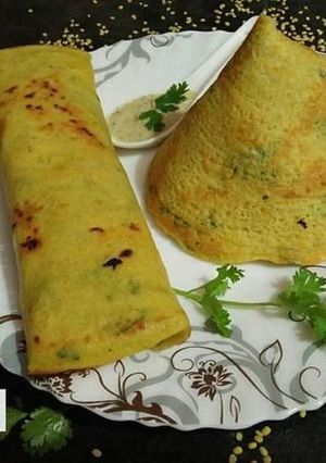A picture of Moong dal Dosa.