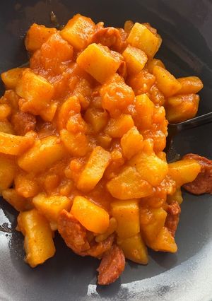 Paprikàs krumpli recept fotója