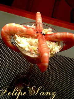 Una foto de Ensalada de langostinos