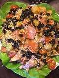 California Farm Spicy Tuna Steak Apricot Salad