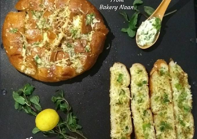 Recipe of Favorite Cheesy Garlic Bread From Bakery Naan