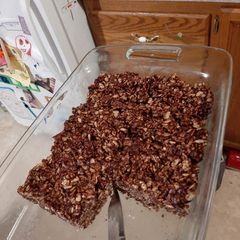 A picture of Chocolatey Rice Krispie Treats.