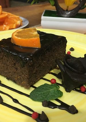 A picture of Orange Chocolate Brownie .