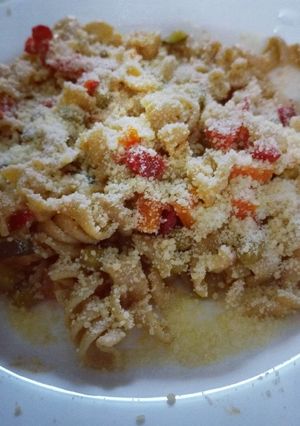 Una foto de Fideos con verduras