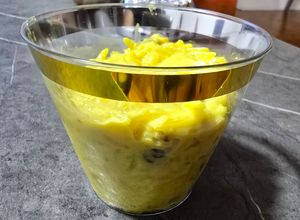 Una foto de Arroz con Leche Dorada (Golden Milk Rice)