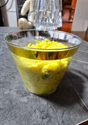 A picture of Golden Milk Rice Pudding.