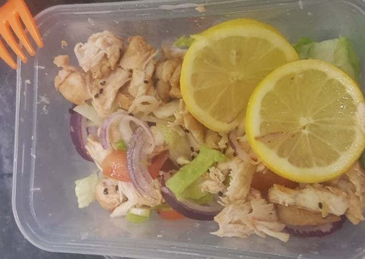 Steps to Prepare Any-night-of-the-week Chicken fillet salad