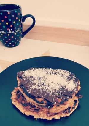 Une photo de Pancakes banane avoine