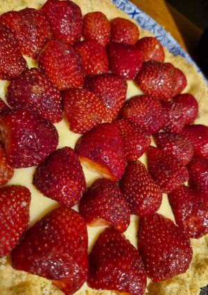 Una foto de Crema pastelera para torta dulce