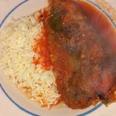 Una foto de Chiles rellenos