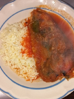 Una foto de Chiles rellenos