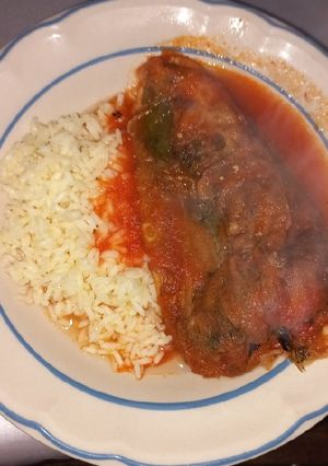 Una foto de Chiles rellenos