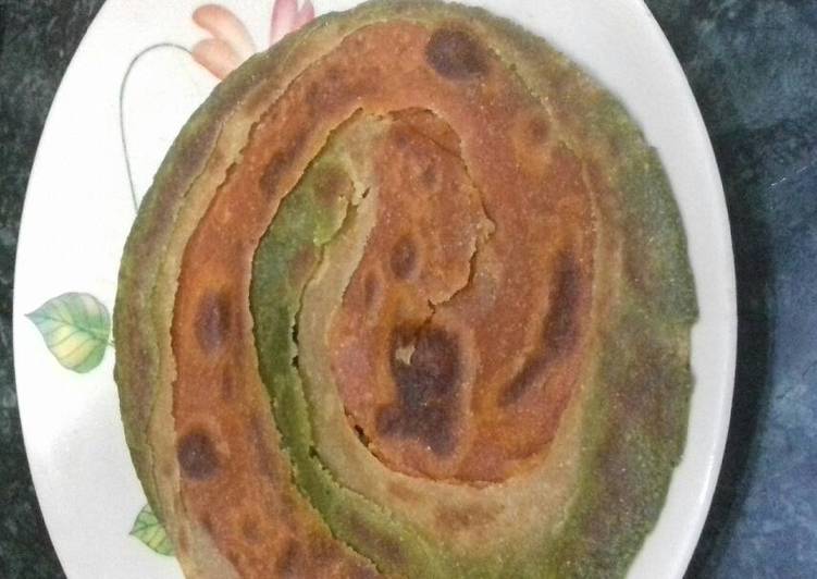 Tricolour lachha paratha