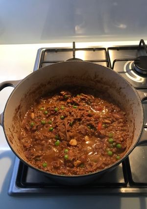 A picture of Keema dopiaza.