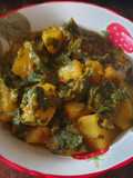 Espinacas con patatas estilo hindú (Aloo Palak)