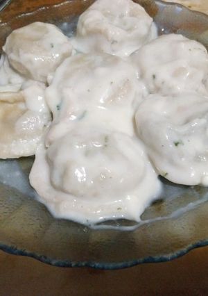 Una foto de Sorrentinos de acelga y jamón