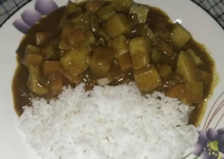 Cara termudah untuk Campuran Makan di DimeNasi Kare ala Jepang