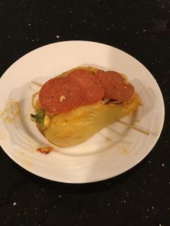 A picture of Pasta Stuffed Roasted Italian Peppers.