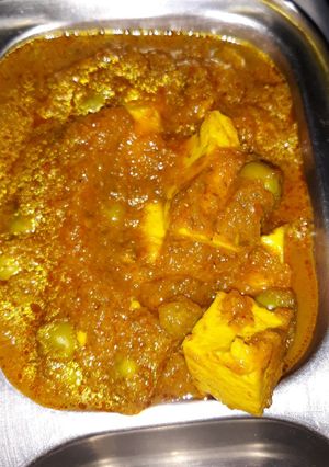 A picture of Paneer peas sabji.