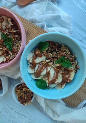Foto de Papas de Quinoa com Maçã e Banana