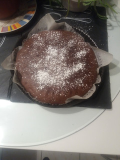 Una foto de Brownie de chocolate