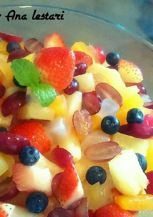 Foto resep Fruit Salad with Yogurt / Salad Buah dgn Yogurt