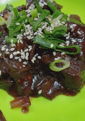 Foto resep Beef bistik with oyster sauce