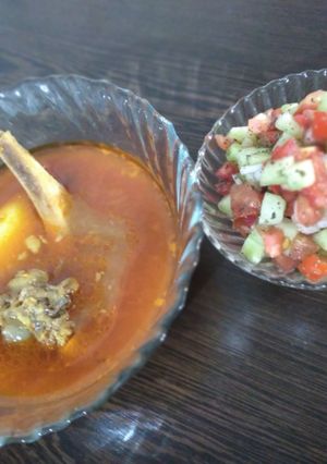 عکسی از دستور آبگوشت من برای نهار