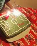 Tarta futbolera sin azúcar