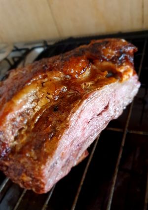 Una foto de Pulpon de vacío al horno, con pimentón y jengibre