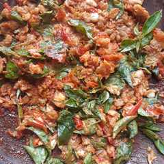 A picture of Sambal tempe kemangi anti ribet.
