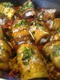 "Involtini" de berenjenas