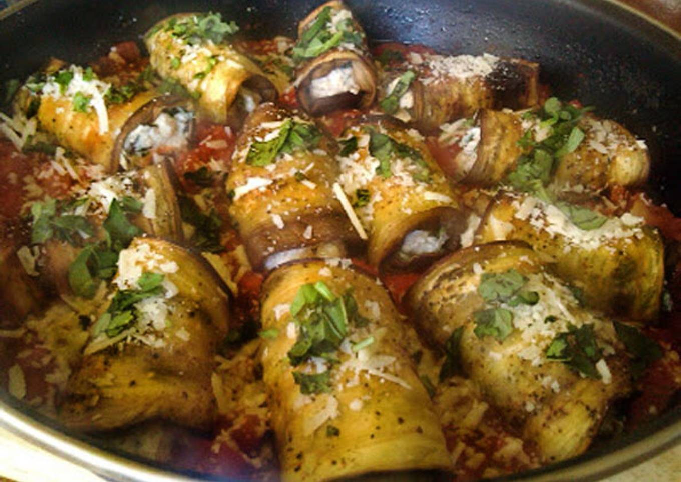 "Involtini" de berenjenas