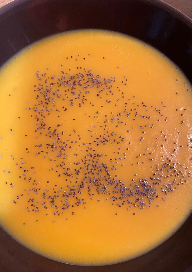 Una foto de Crema de Calabaza y Zanahorias
