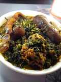 Etinkeni Mmong Ikong(waterleaf and Uziza)soup