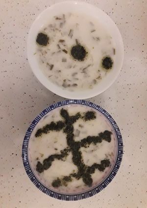 عکسی از دستور آش دوغ محلی مخصوص اردبیل