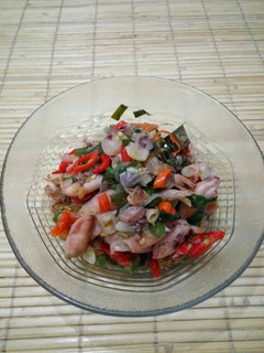 Foto resep Tumis cumi asin pedas