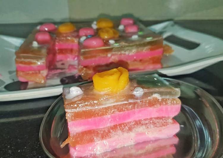 Step-by-Step Guide to Prepare Speedy Mango jelly cake