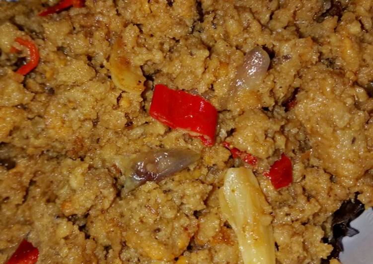 Tumis Oncom Merah Basah Gurih