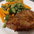 Sirloin Steak, Mushroom Sauce & Steamed Mix Veggies!
