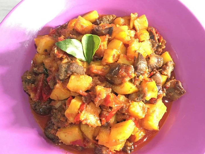 Cara Mudah Membuat Resep Sambal Ati Ampela Kentang yang  Bikin Ketagihan Anti Ribet, Uenak Banget