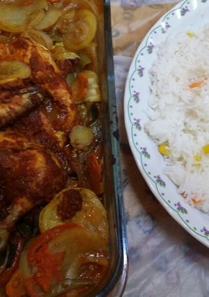 صورة لوصفة دجاج بالفرن