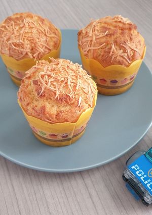 Foto resep Muffin Keju with Yoghurt yang Moist dan Lembut (No Mixer)