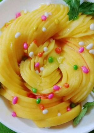 A picture of Mango flower salad.