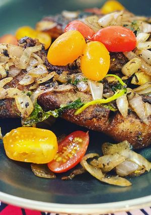 Une photo de Côtes de porc grillés